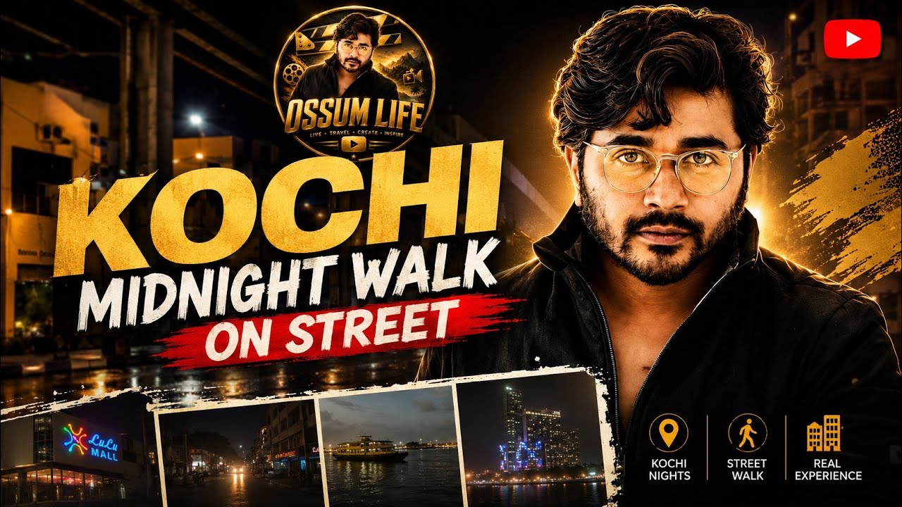 Вид на улицу в Кочи в полночь 😳😱🫢/ #angelmohan #ossumlife #kochi