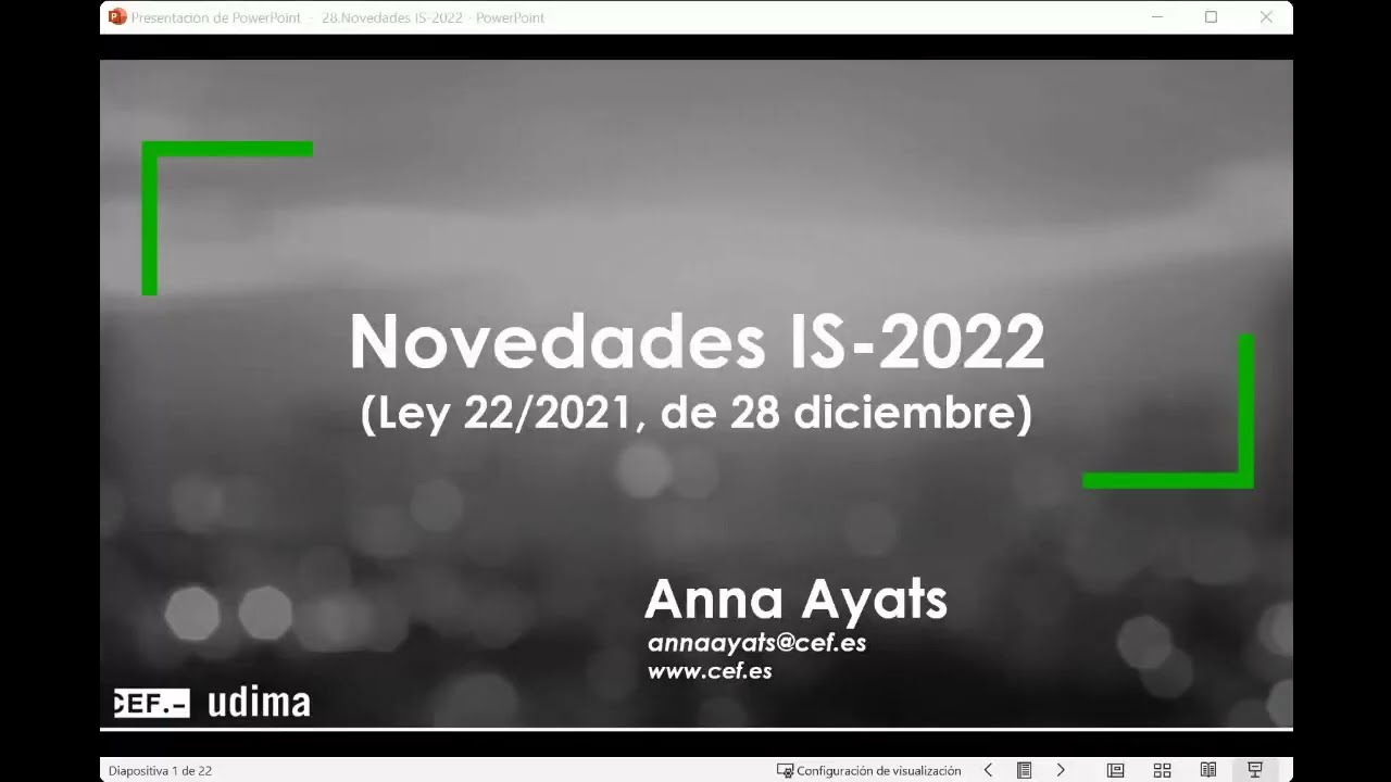 Novedades IS 2022