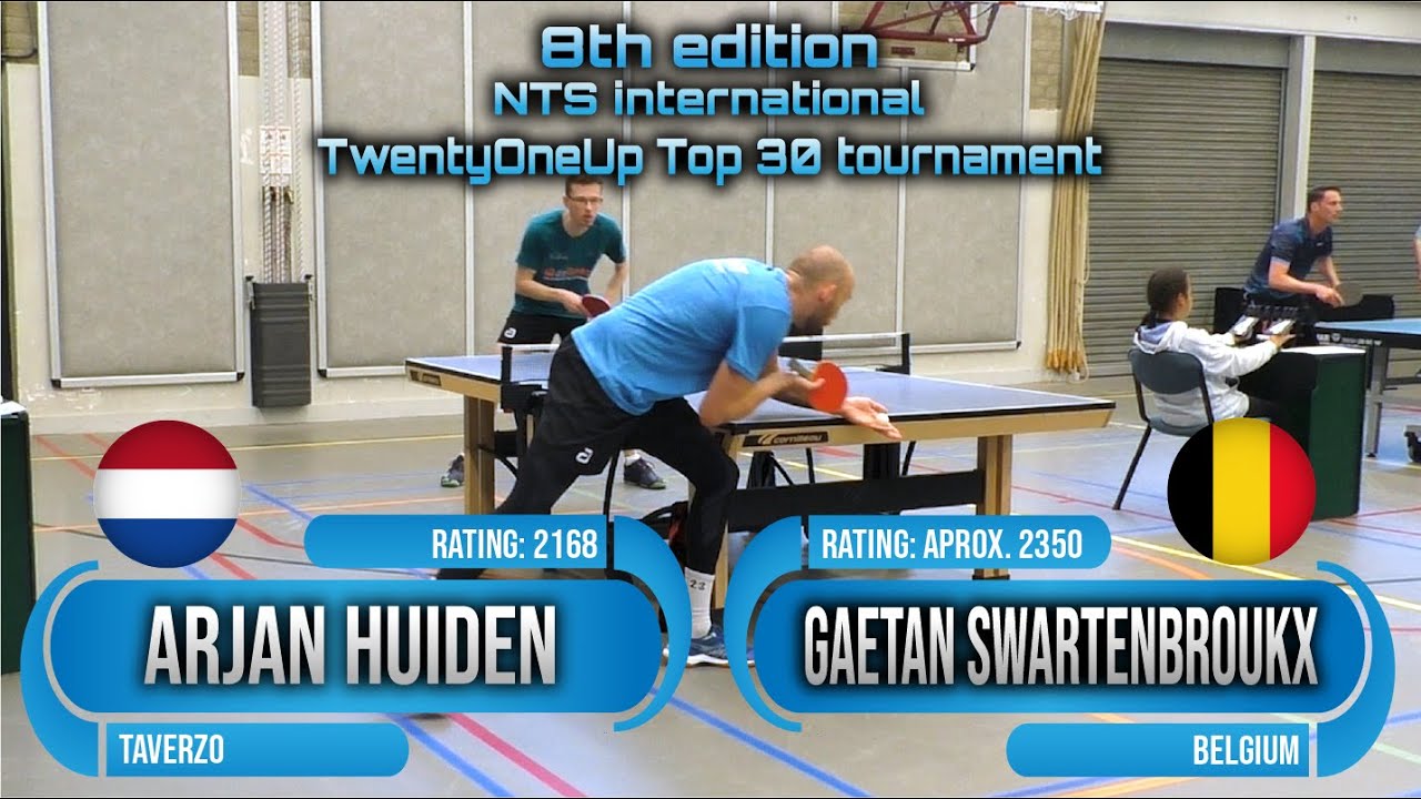 The Quarter Finals  - 8th edition NTS int. tournament Gaetan S. vs Arjan Huiden #sports #卓球