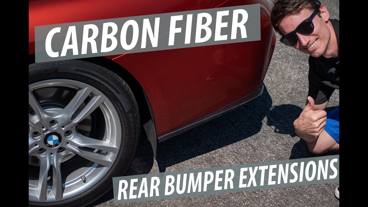 CARBON FIBER REAR BUMPER EXTENSIONS - INSTALL | BMW F30