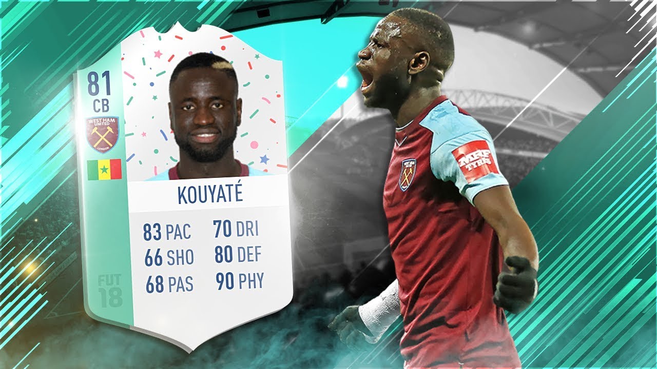 FIFA 18 FUT Birthday Kouyate Review 🎉🎂 81 FUT Birthday Cheikhou Kouyate Player Review