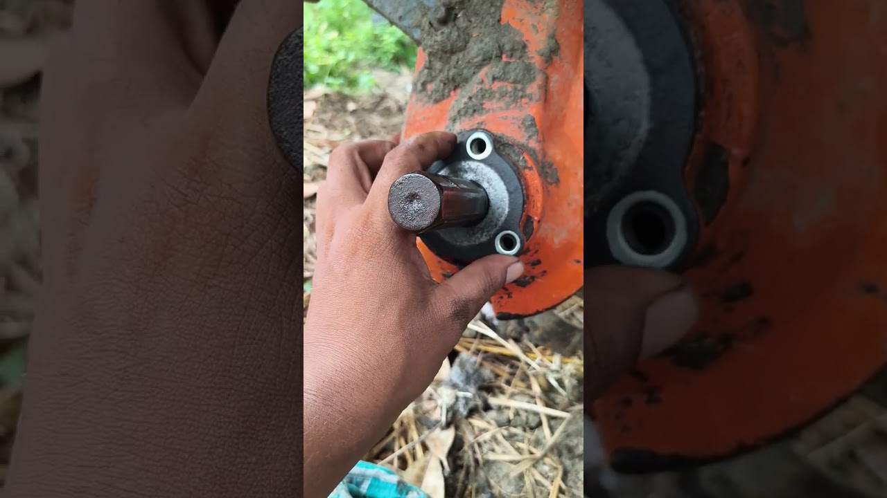 Power' weeder gear oil seal leakage solved at home with out machanic