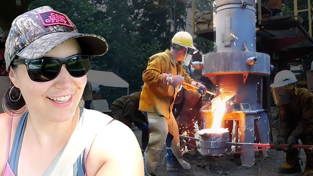The Cast Iron Gypsy Finally Travels!! | Molten Iron | Sculpture Trails 2022
