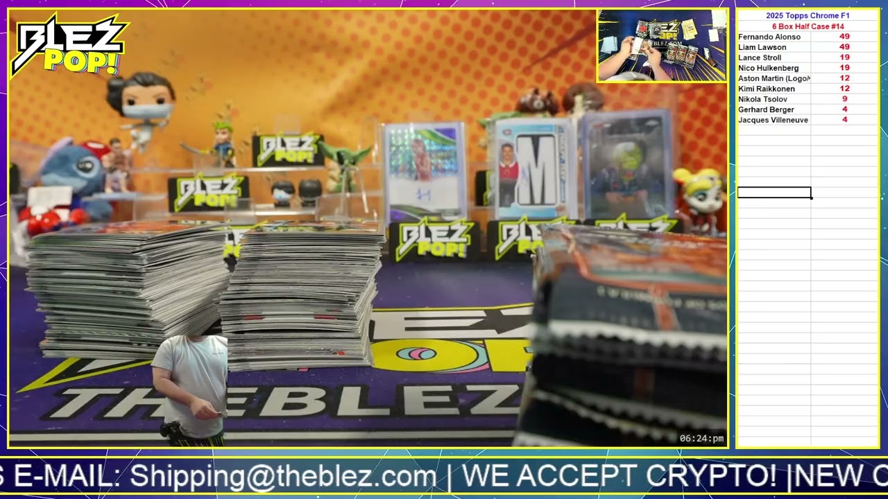 2025 Topps Chrome Formula 1 6 Box Half Case Break Pick Your Driver #14
