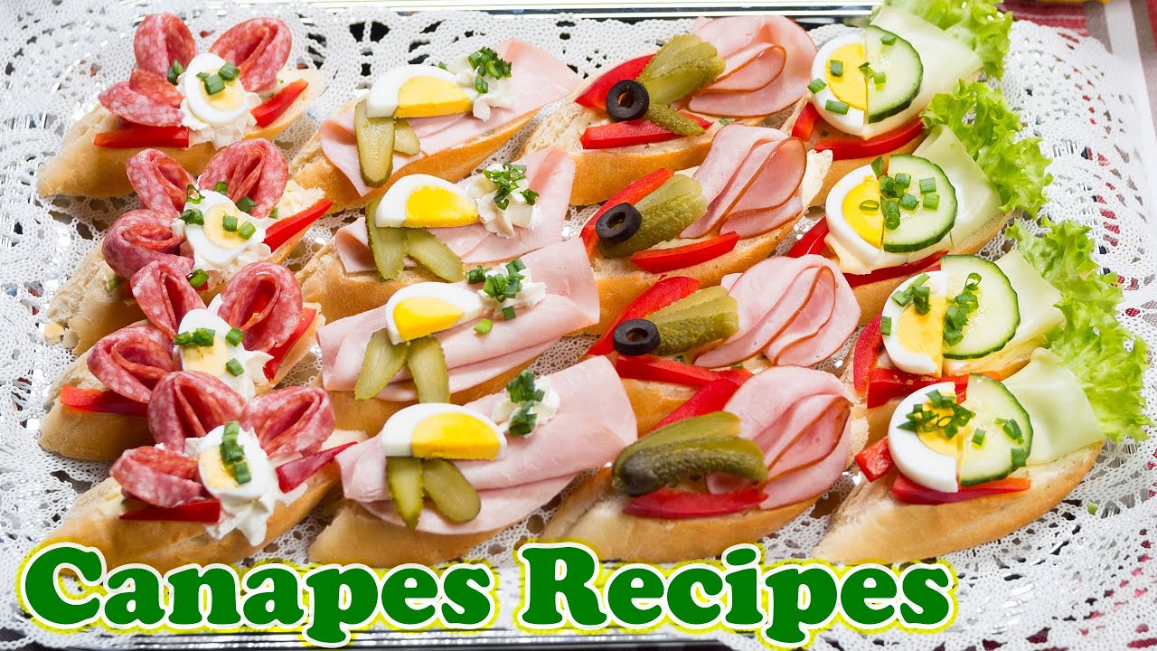 Canapes recipes, simple, delicious and easy sandwiches ideas for every occasion