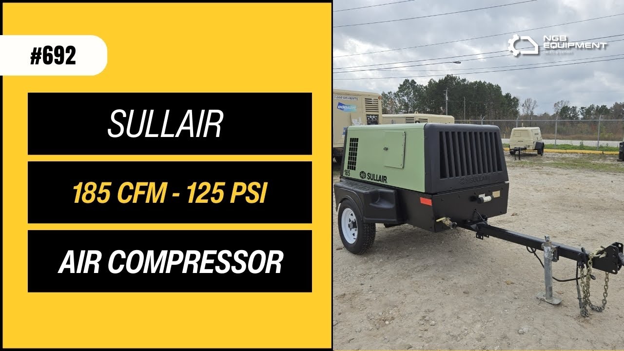SULLAIR 185 CFM | #aircompressor #usa