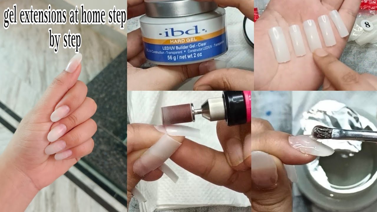 how to do gel extensions at home ||detailed video for beginners #gelextensions #nailextentions