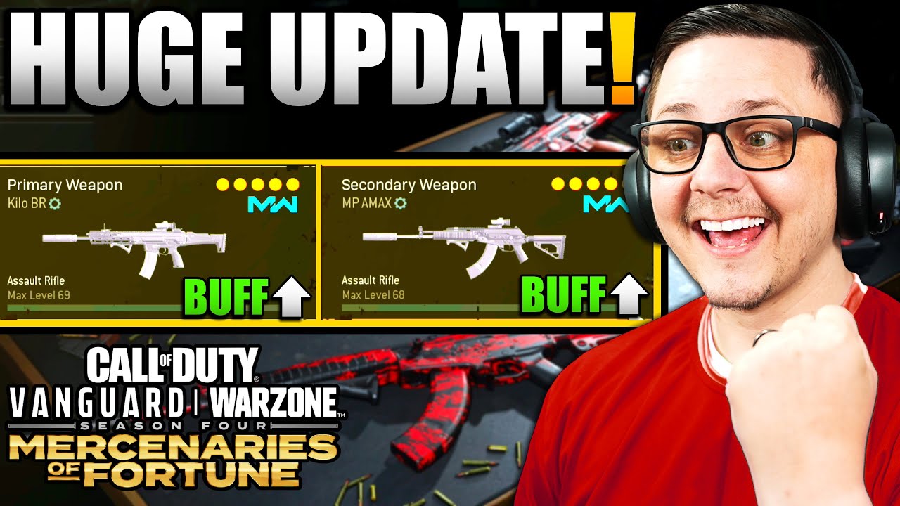 Season 4 Reloaded Buffs Kilo & AMAX + Other Warzone Changes