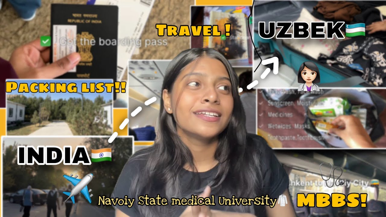 INDIA TO UZBEKISTAN ✈️😍| Packing List!!✨| MBBS ABROAD👩🏻‍⚕️🤍| Navoiy State Medical University🇺🇿