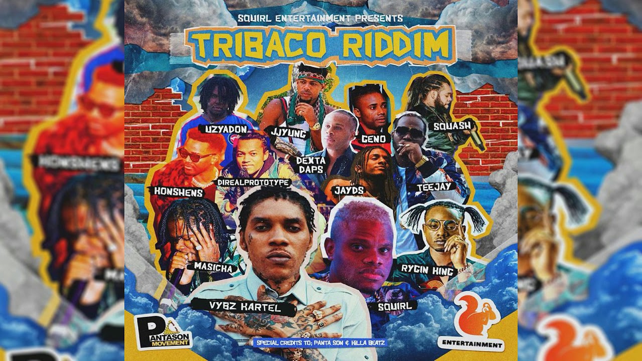 Tribaco Riddim Mix(2019)Vybz Kartel,Konshens,Masicka,Teejay,Rygin King & More (Squirl Entertainment)