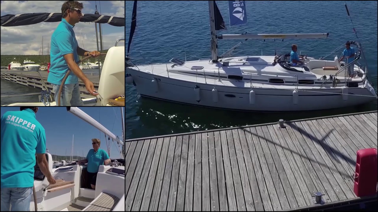 Skippertraining: Anlegen mit Mittelspring
