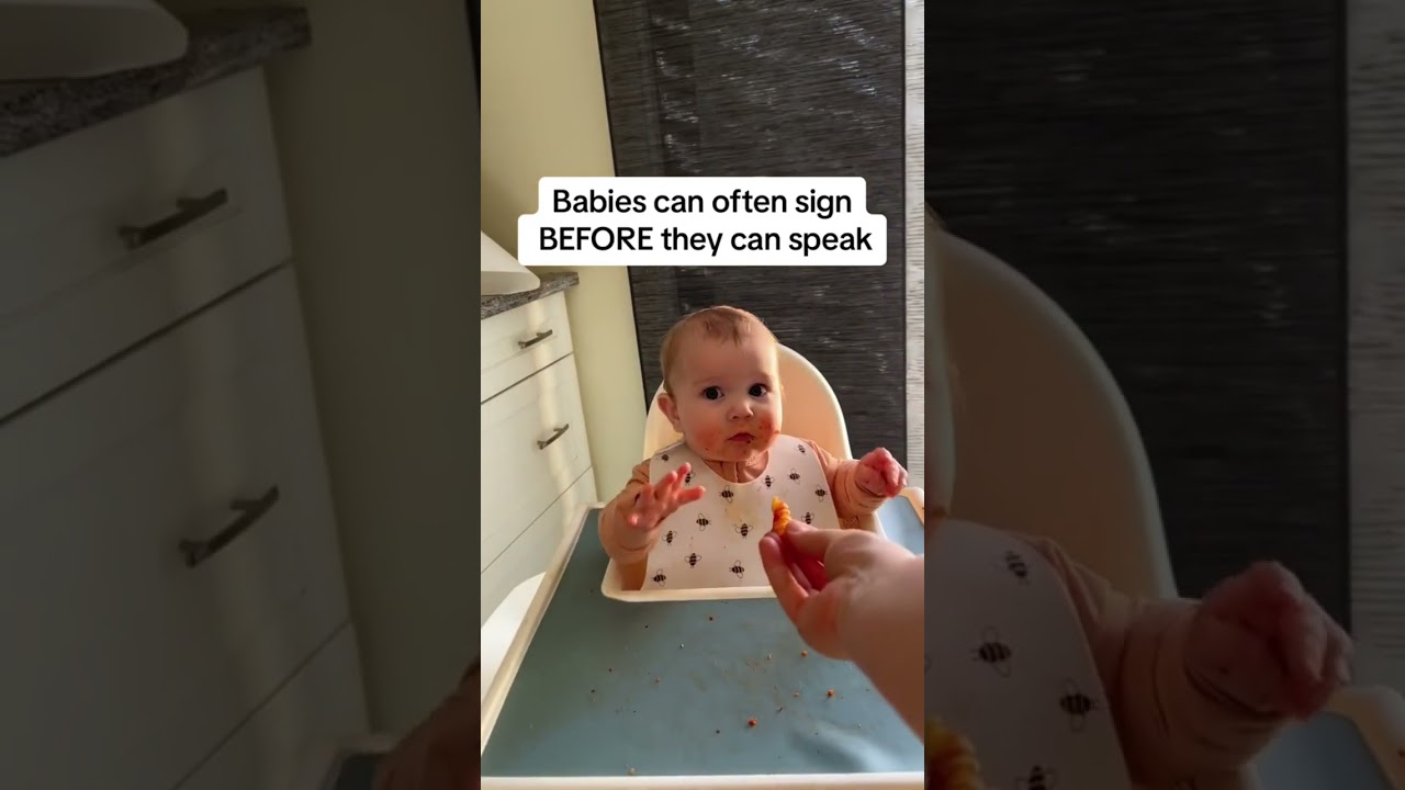 Top 3 baby sign language signs for meal times! #babysignlanguage #babyledweaning #babyfood