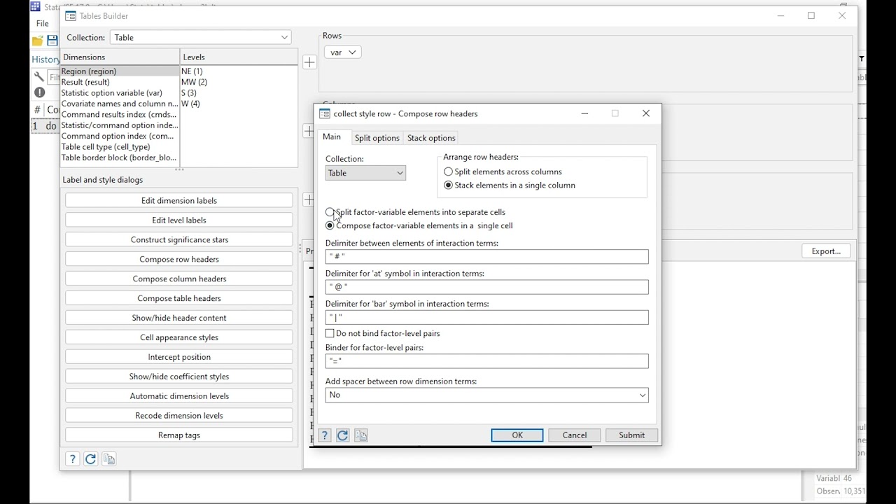New in Stata 17: Customizable tables