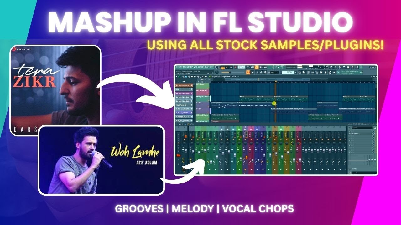 Mashup / Remix in FL Studio | Start to Finish | ALL FL STOCK PLUGINS | HINDI
