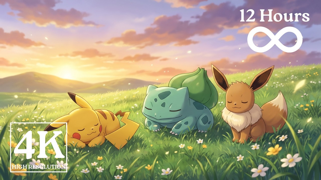 PIKACHU&rsquo;S MEADOW: 4K Aesthetic Live Wallpaper | Relaxing Pok&eacute;mon Lofi Ambience #pokemon #pikachu
