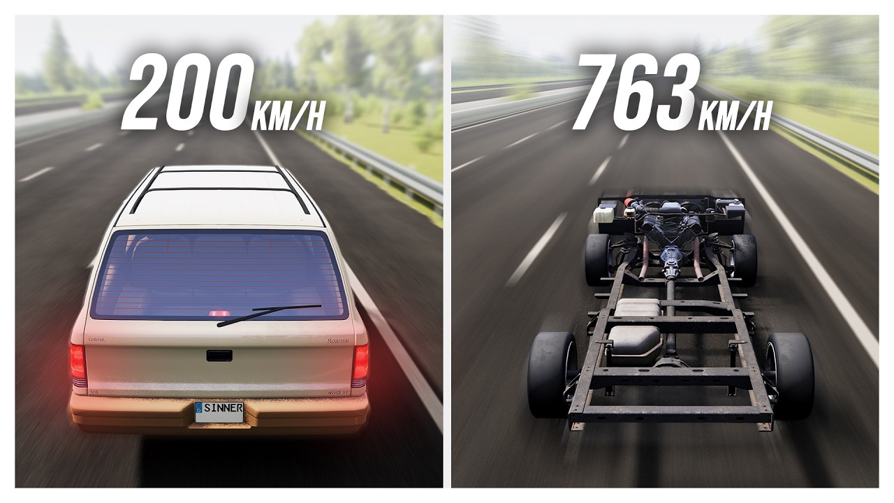 HOW FAST Can You DRIVE In VANILLA BeamNG?!