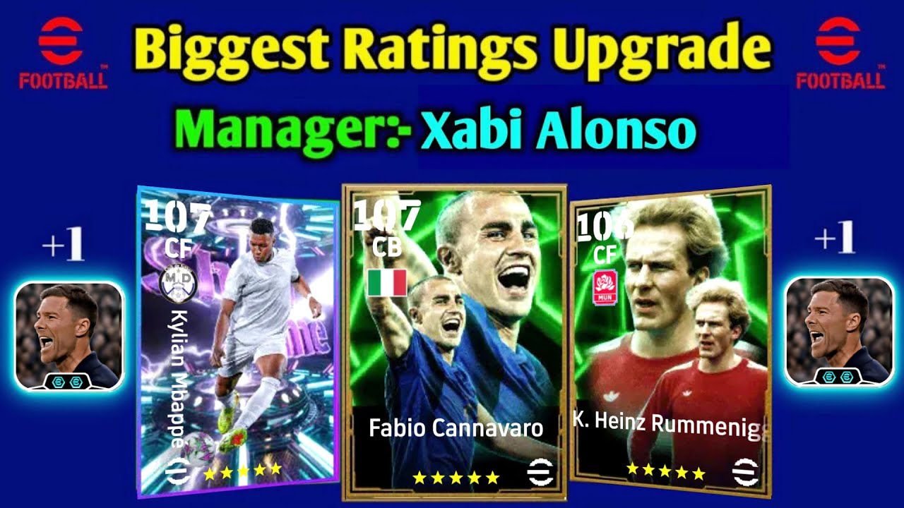 Biggest Players Ratings Upgrade With New Manager Xabi Alonso In eFootball 2026 Mobile
