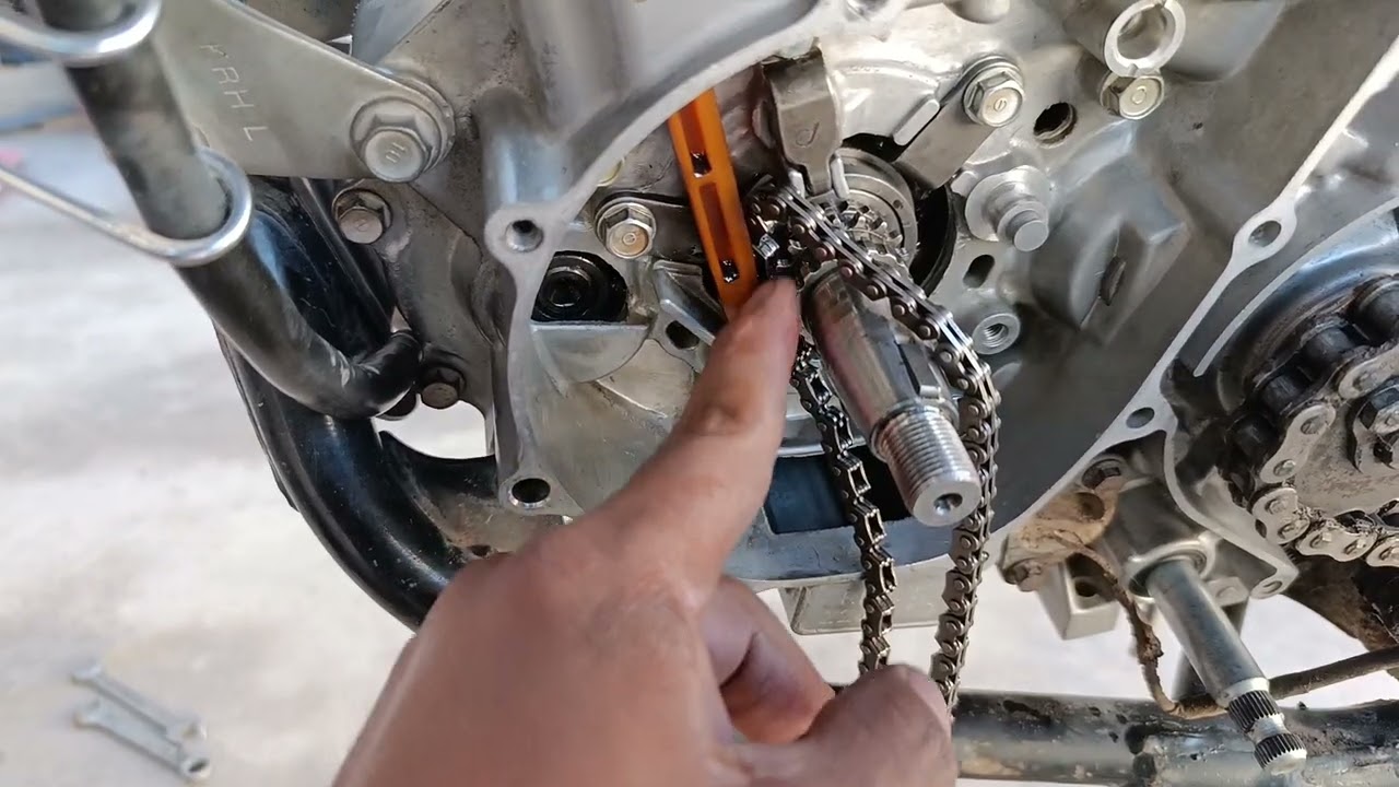 Cómo colocar cadena de distribución sin desarmar culata?? Honda XR 150L, Cg Titan 150, New Titan 150