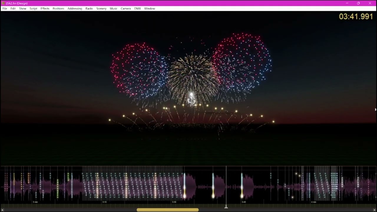 short pyromusical i made on Finale3D