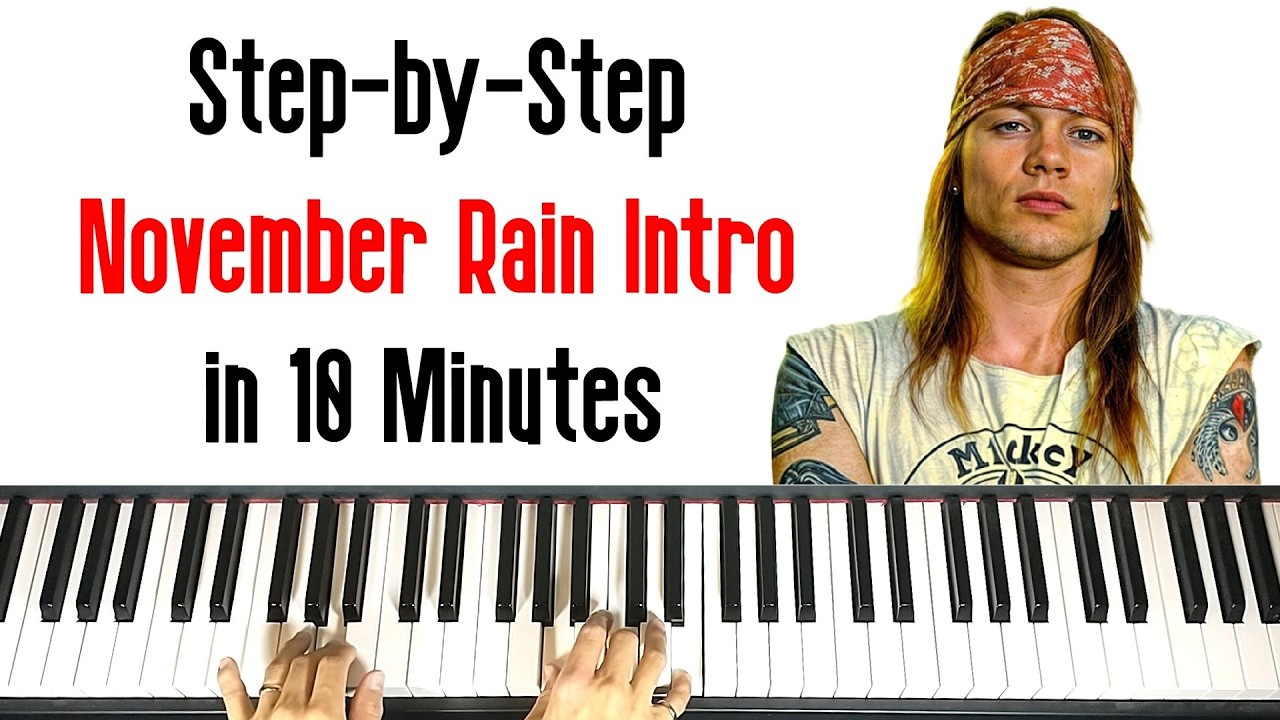 «November Rain» от Guns N' Roses — лёгкое пошаговое руководство по игре на фортепиано