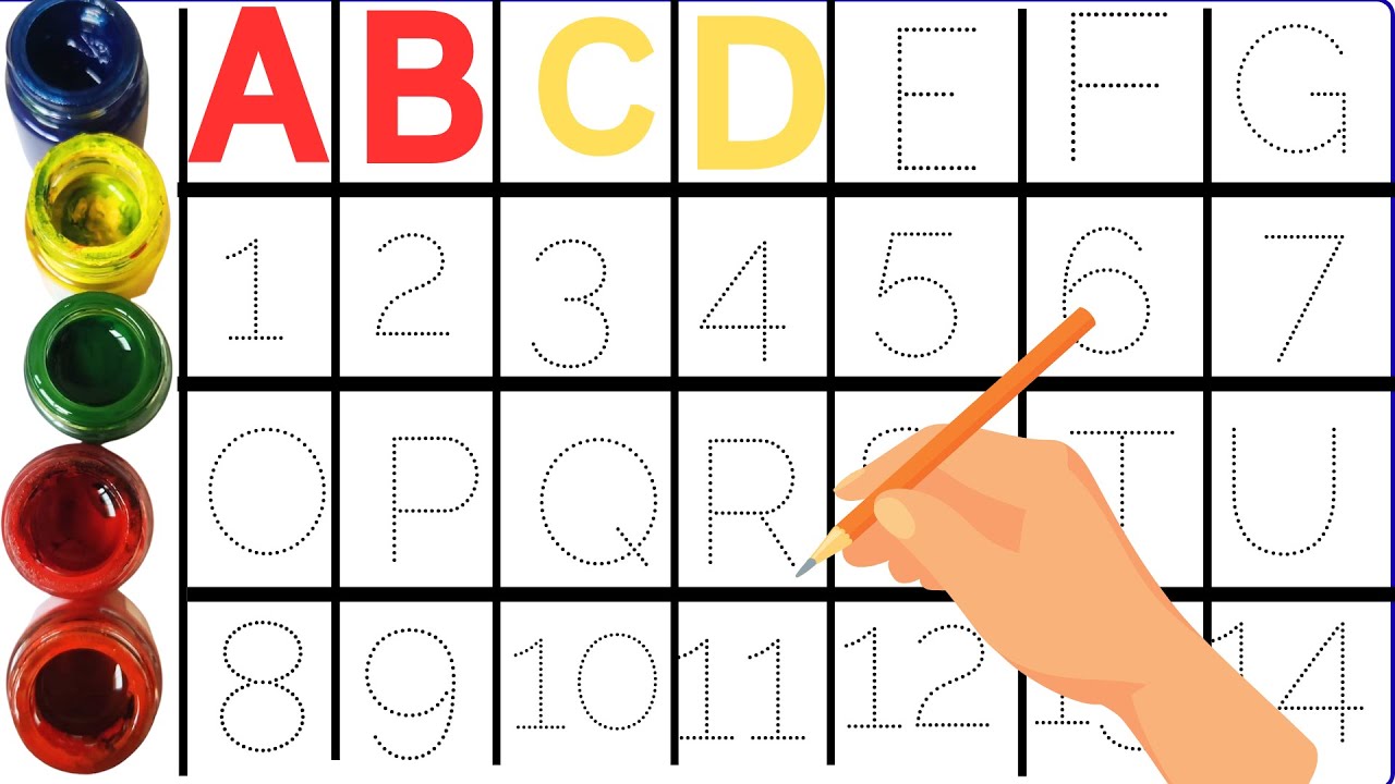 abcd | Alphabet writing for kids | ABC for Kids |  A to Z  | Tracing Practice for Kids | day 3 part3