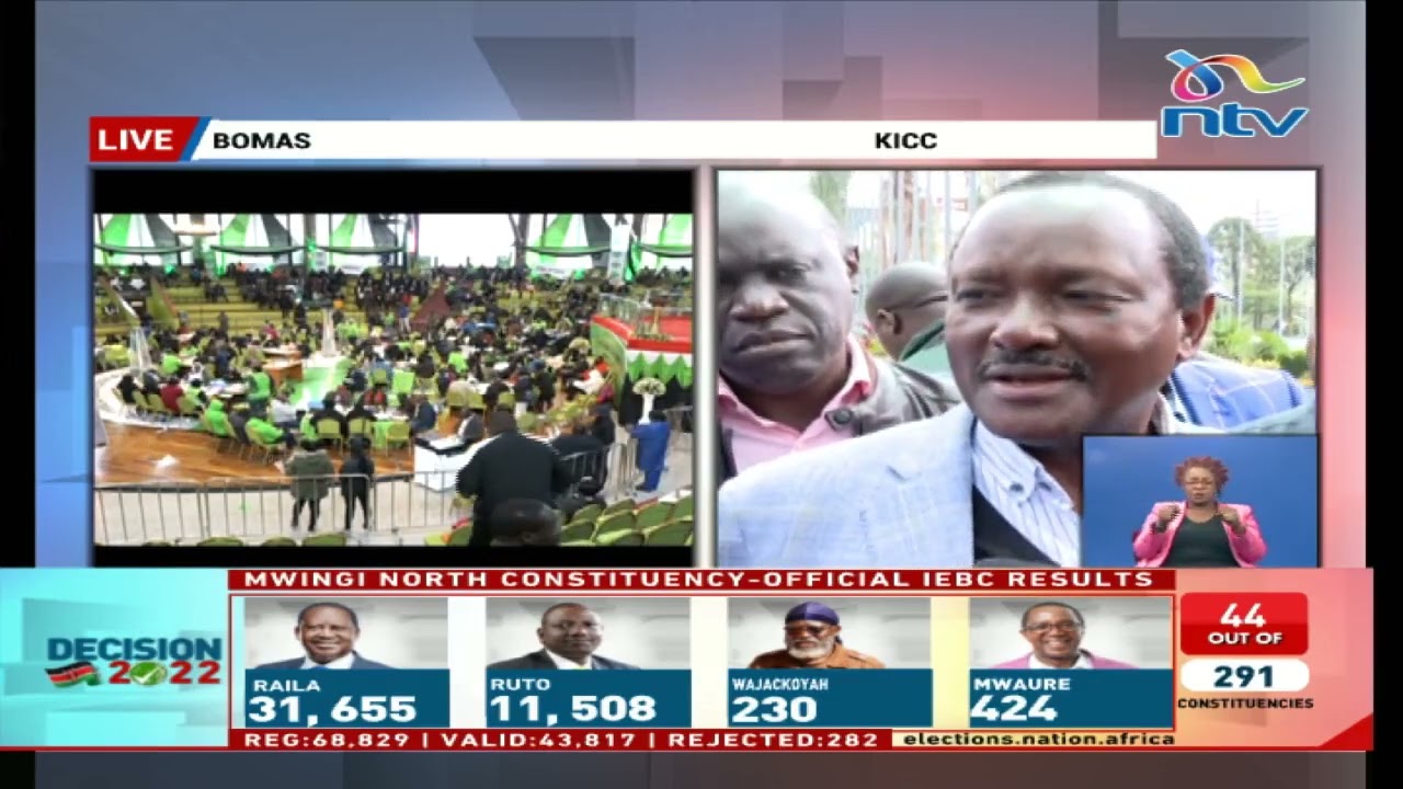 Kalonzo Musyoka arrives at KICC, expresses confidence in Azimio victory