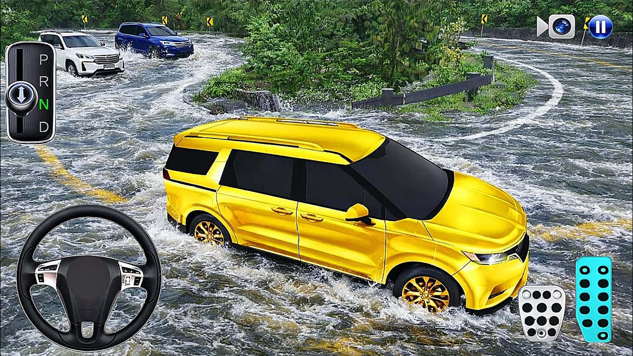 Extreme Flood Driving with Yallow KIA Car| 3D Driving Class 2026 |Car DrivingGames - RK 3D Gamerz