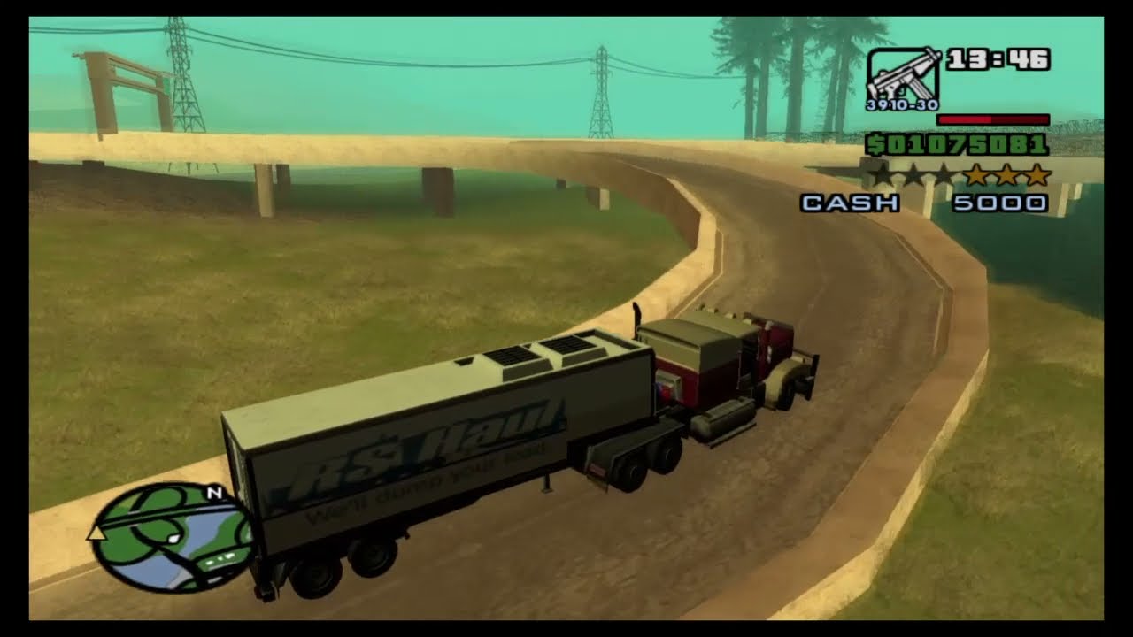 GTA San Andreas Trucking Side Mission Complete (8 Levels)