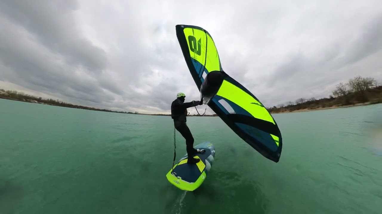 Wing Foilen am Epplesee, November 2023 / Insta360 X3