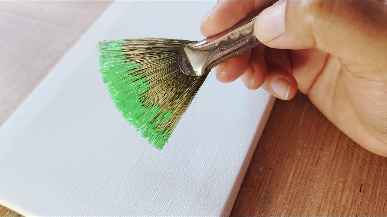 Paint a Tropical Beach Very Easily / Acrylic Painting for Beginners