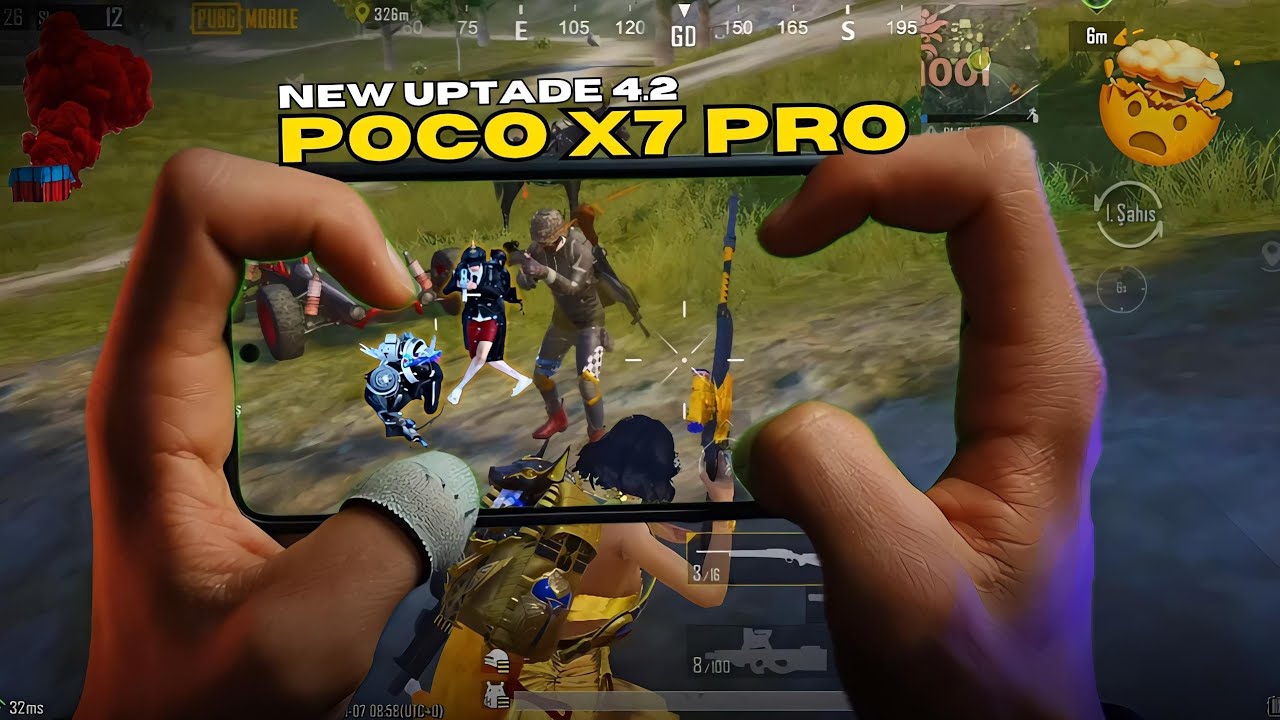 POCO X7 PRO NEW UPDATE 4.2 PUBG HDR +120 FPS UNLOCK? 🤯🔥 SENSİVİTY AND CONTROL CODE!😱