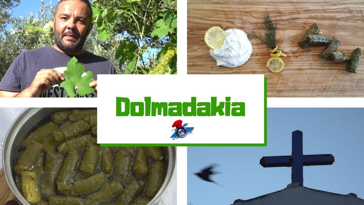 Cooking Next To The chapel Of St. Panteleimon | Stuffed Vine/ Grape Leaves''Dolmadakia''| #DoStathi