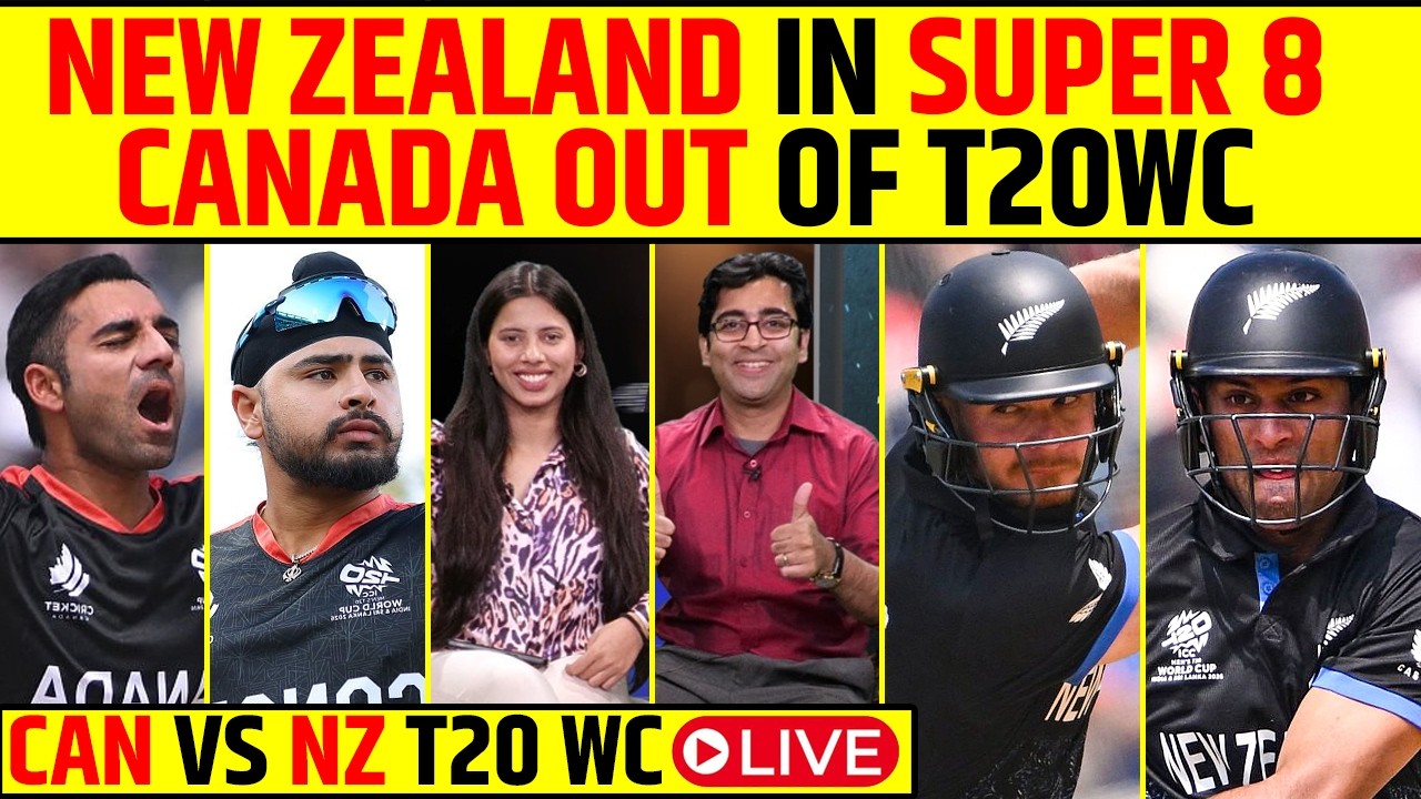 🔴NEW ZEALAND IN SUPER 8🔥 CANADA OUT OF T20 WC😢 #t20worldcup2026 #newzealandcricket #canadacricket