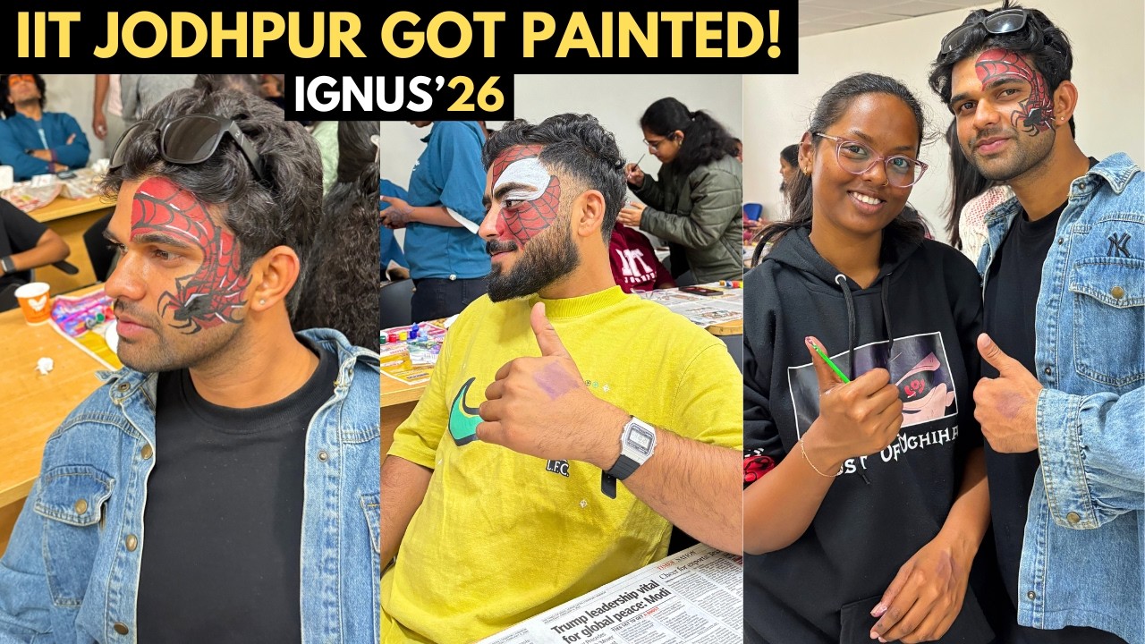 IGNUS’26 Face Painting Madness 🎨 | Most Creative Faces at IIT Jodhpur #iitjodhpur #ignus