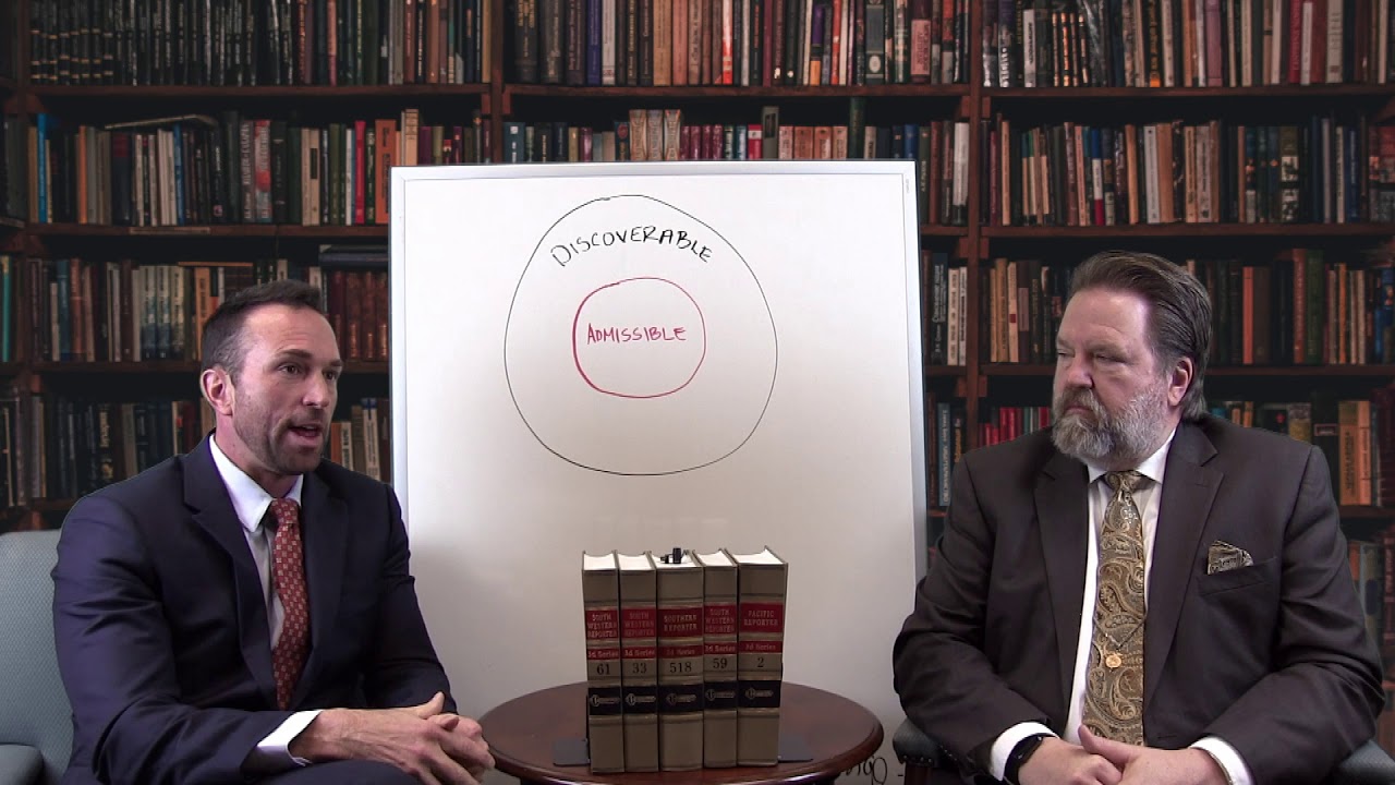 Evidence: Understanding Discoverable vs Admissible