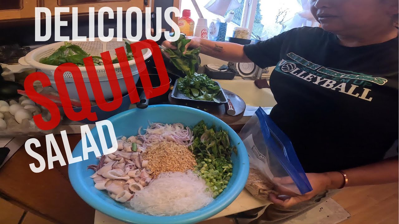 How to make delicious squid salad
