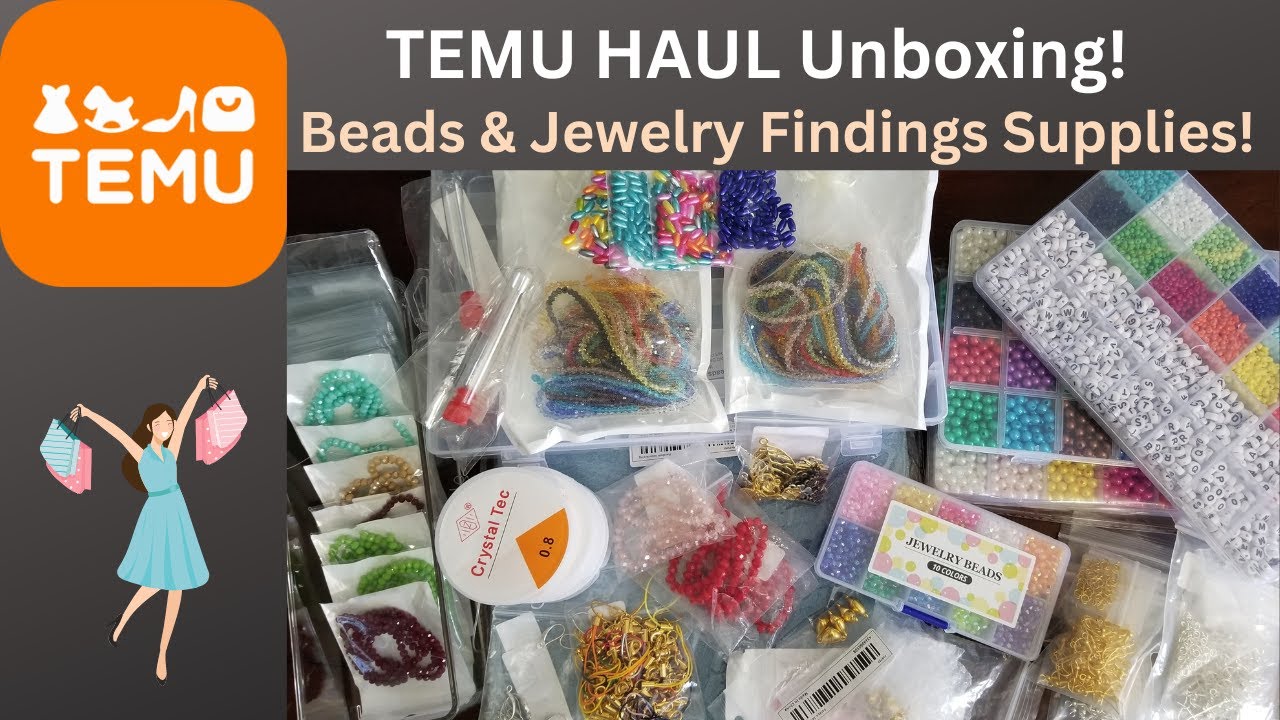 HUGE TEMU HAUL - BEADS & JEWELRY FINDINGS SUPPLIES UNBOXING! PRICES ARE AFFORDABLE | MORE SAVINGS