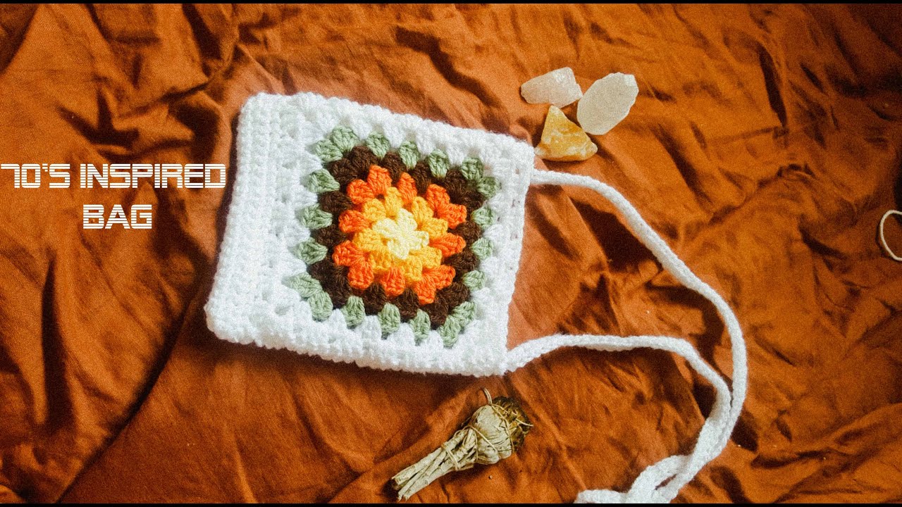 70s Inspired Granny Square Bag