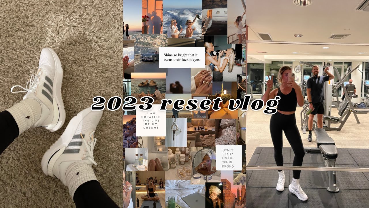 2023 RESET VLOG: vision board comparison, new year goals and a beauty giveaway