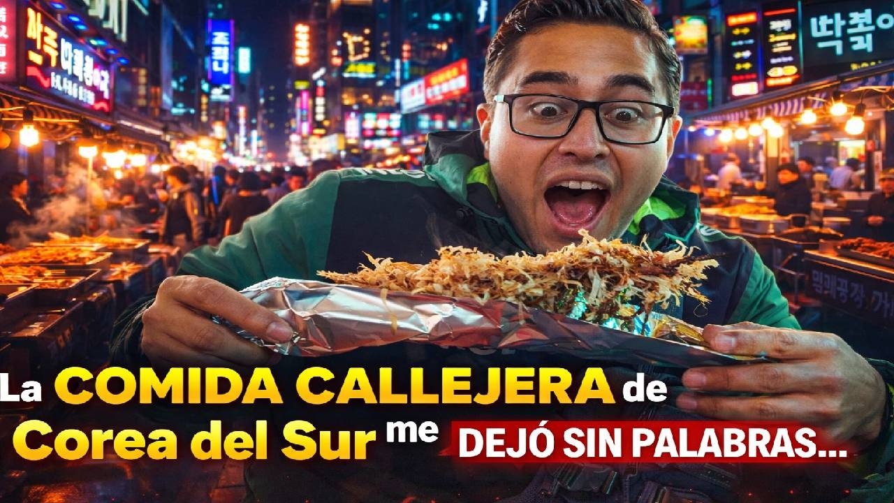 Probando COMIDA CALLEJERA en COREA DEL SUR | Es una locura