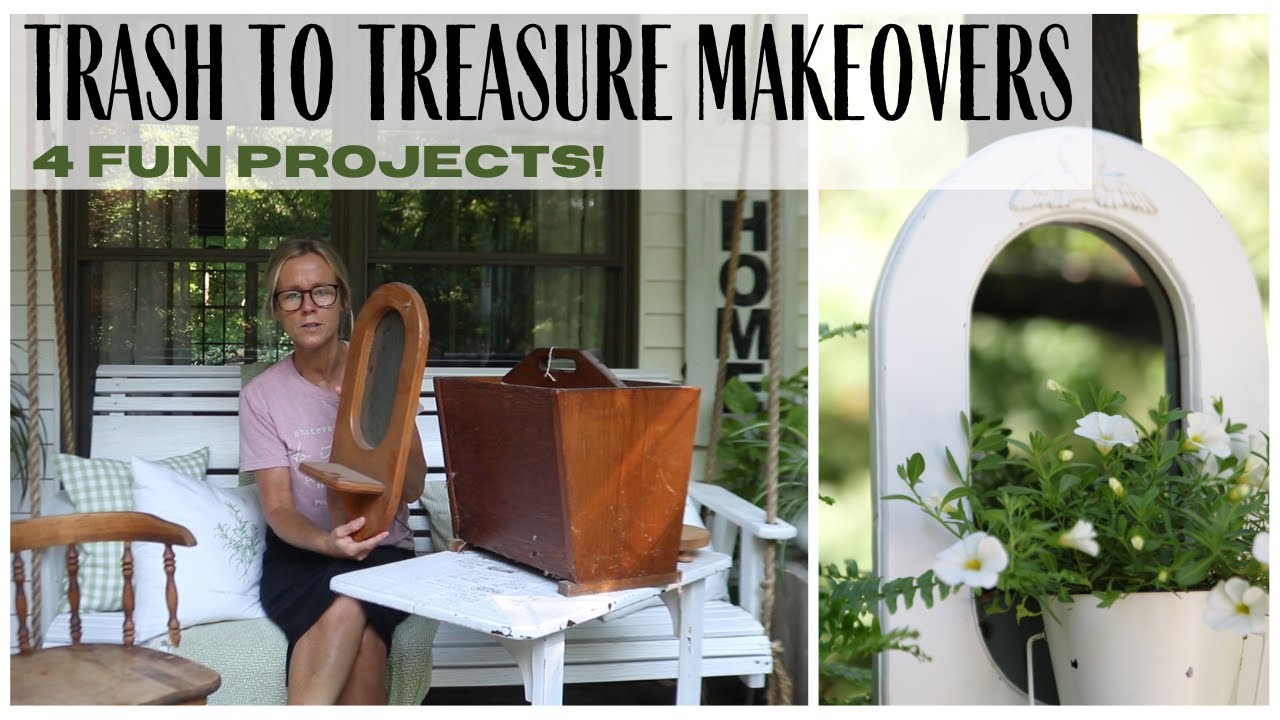Trash to Treasure Makeovers ~ Before and After Home Decor ~ Small Furniture Makeovers