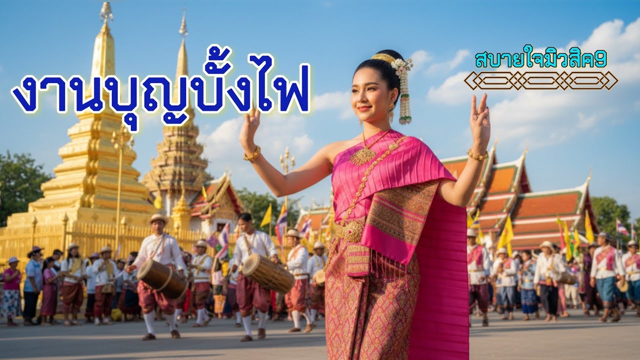 ⚡งานบุญบั้งไฟ⚡เพลงลูกทุ่งมาใหม่ จังหวะสนุก #เพลงลูกทุ่ง #หมอลำ 