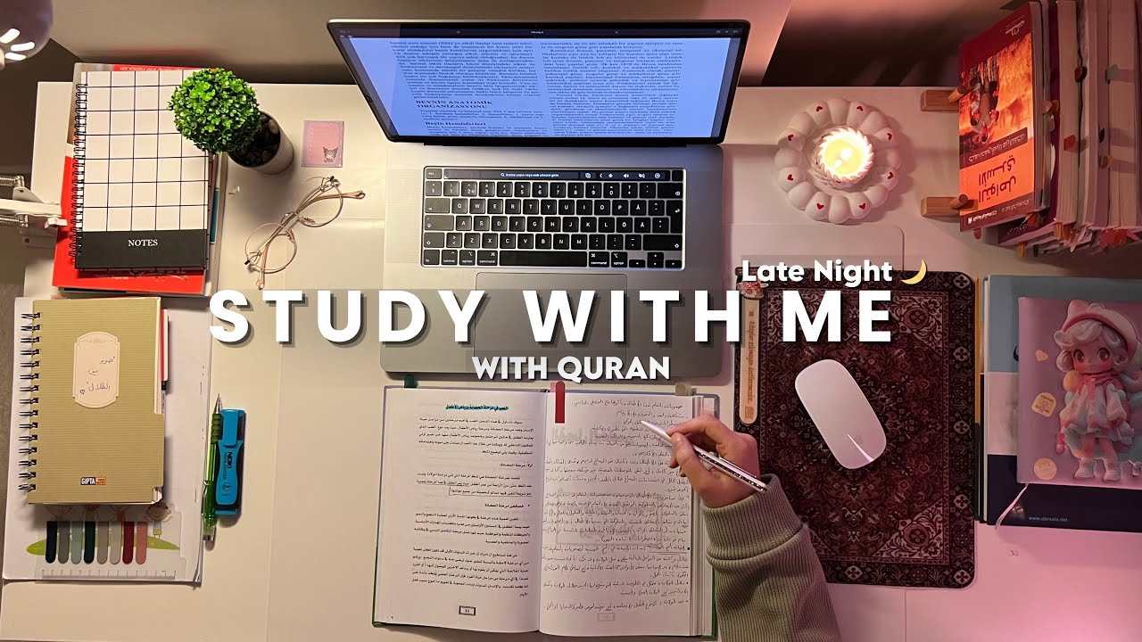 3-Hour Study With Me | Quran recitation | Pomodoro 50/10 | Real Time