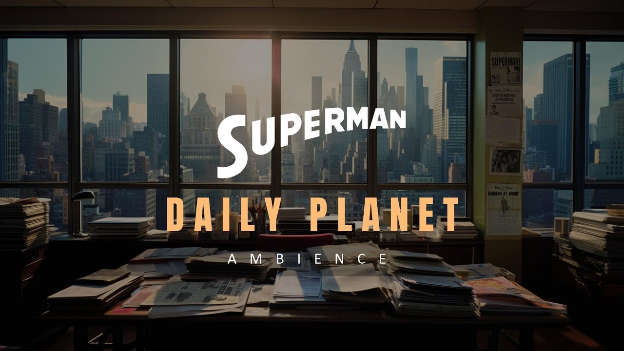 You’re writing for the front page at The Daily Planet | Superman Ambience for Studying, Sleeping