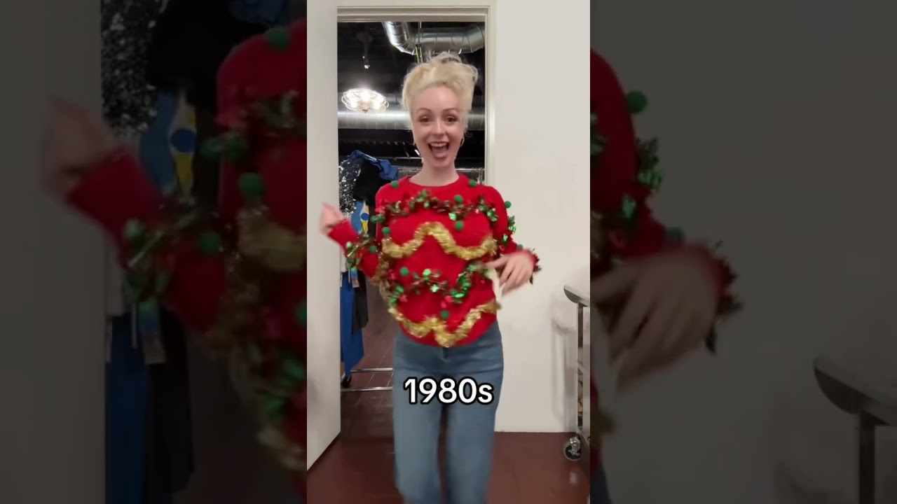 100 years of Christmas Outfits! 😲 #shorts