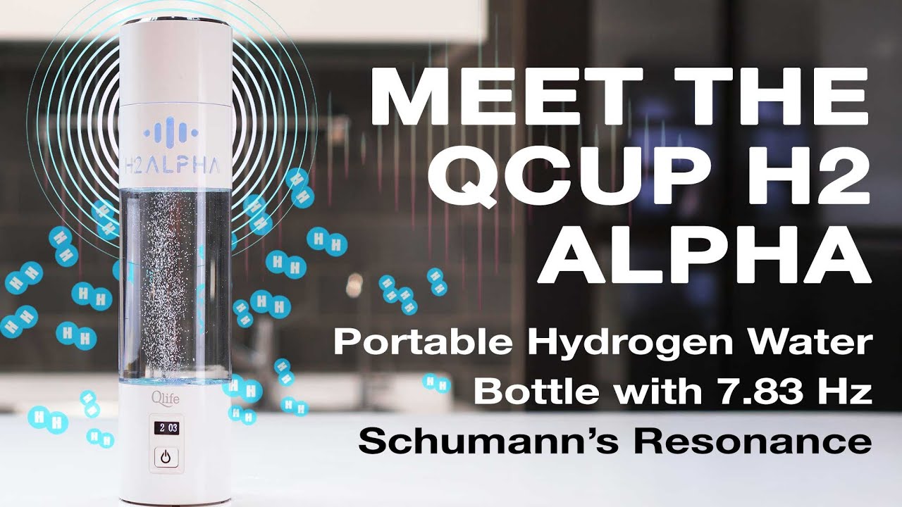 Qlife Qcup H2 Alpha Hydrogen Water Machine Biostack 7.83 hz Wave | 2026 Most Powerful H2 Bottle