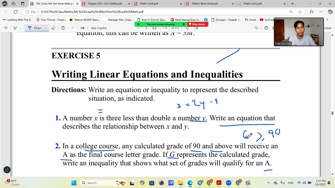 Chapter: 11 Solving Equations and Inequalities Full Explain Part One