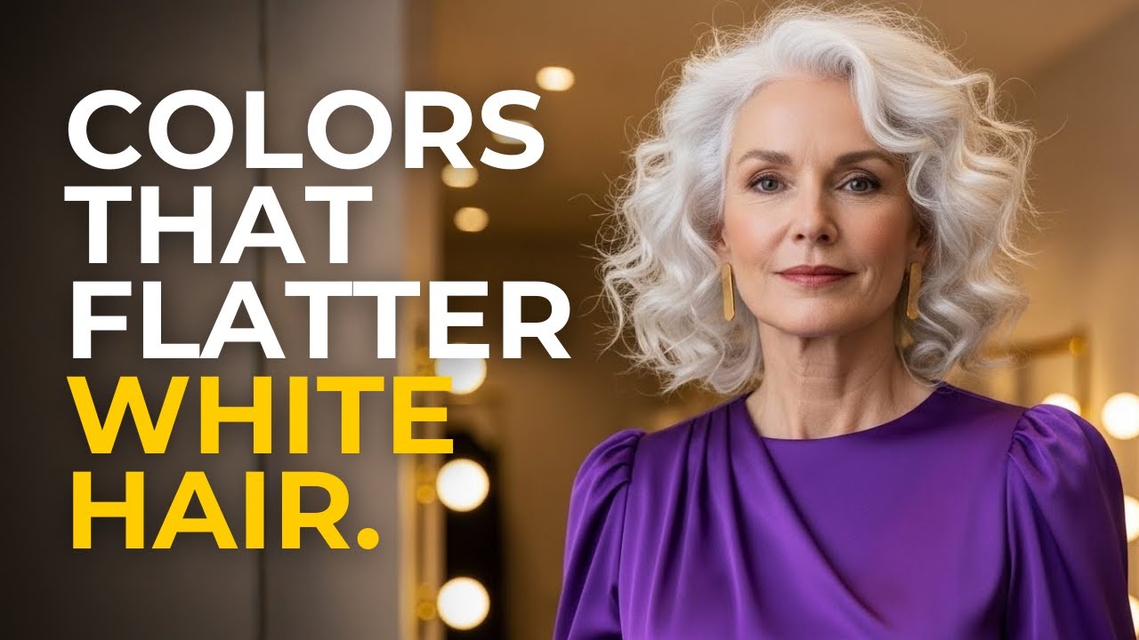 The Best Blouse Colors For Those With White Hair.