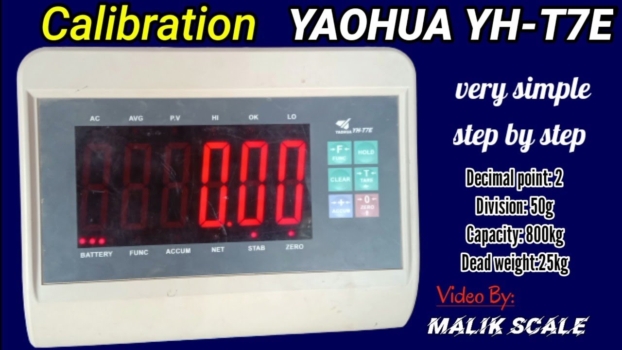 CALIBRATION OF YAOHUA YH-T7E || How to calibrate YAOHUA YH-T7E @malikscale