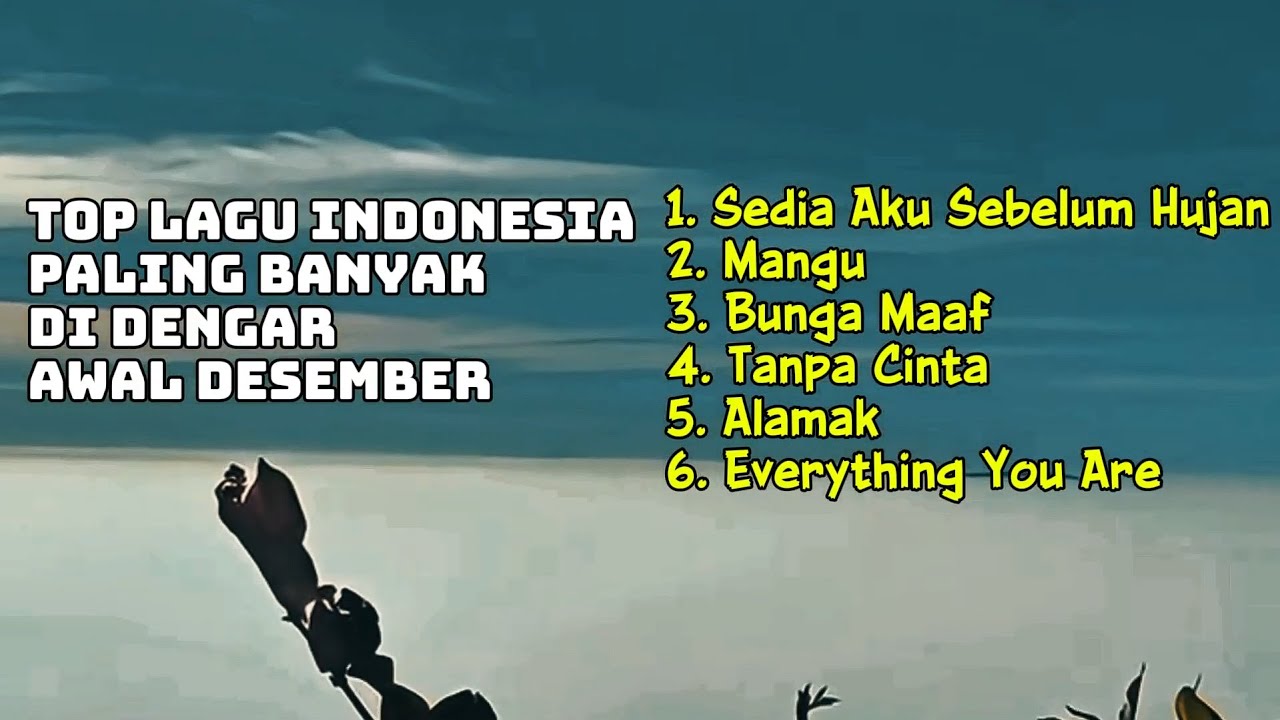 Top Lagu Indonesia Paling Banyak Didengar Awal Desember 2024 | Trending & Viral Playlist